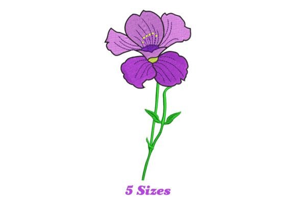 A Designer’s Look at the Violet Flower Embroidery Design for Personalized Gifts