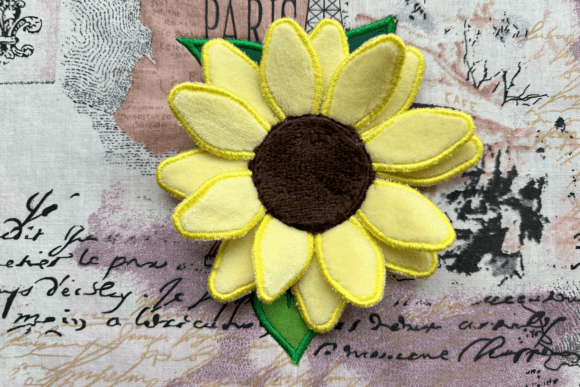 A Review of the 3D Sunflower Appliqué for Seasonal Projects