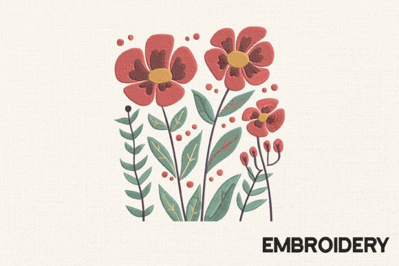 Beautiful Blooming Flowers: Craft Fair Embroidery Review