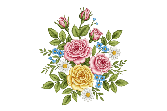 Embroidery of Pink Roses: Craft Fair Seller Review