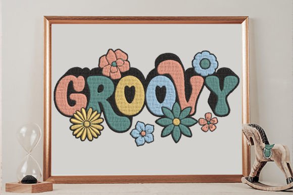 Groovy Flower Embroidery Review for Boutique Sweatshirts