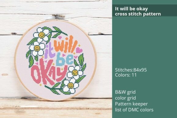 It Will Be Okay Cross Stitch Pattern Review for Sellers