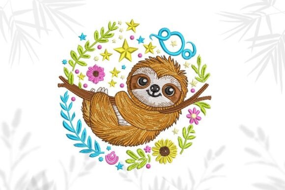 Sloth Embroidery Design Review for Personalized Gifts